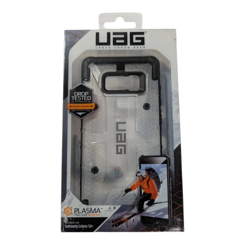 F7. UAG (Urban Armor Gear) PLASMA Series Case for Samsung Galaxy S8+ -‎ Ice